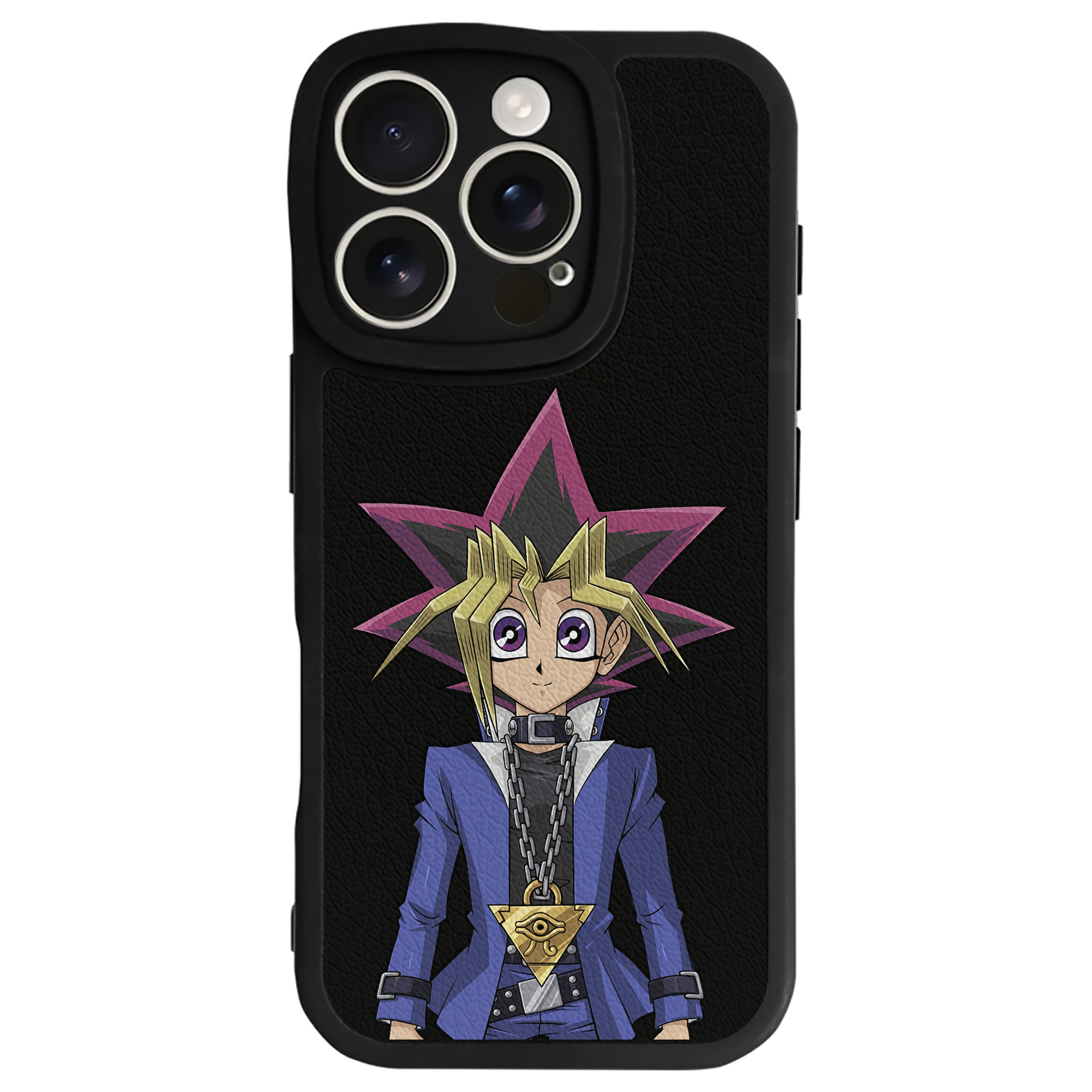 遊☆戯☆王 Yu-Gi-Oh! 【iPhone 16シリーズ対応】シリコンスマホケース（レザー調） 材質：シリコン